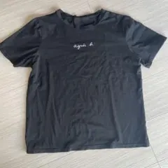 agnès b. ブラック Tシャツ