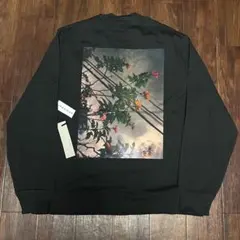Fog Essentials tシャツ長袖ブラック花卉カットソー黒ロゴロンTのサムネイル