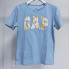 GAP KIDS 水色 ロゴ Tシャツ LG 140cm ②
