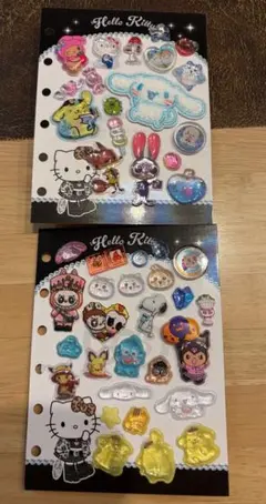 ボンボンドロップシールなど おすそわけ2シート両面ちいかわサンリオ