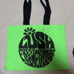 LUSH グリーン トートバッグ キャンバス
