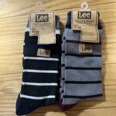 Leeボーダーソックス2セット