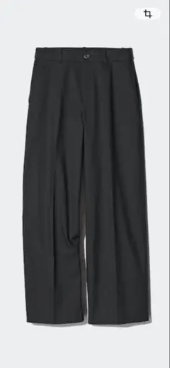 ユニクロ　ワイドチノパンツ　ブラック