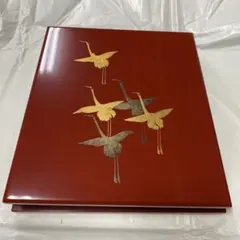 朱塗 鶴松蒔絵 重箱 漆器 - メルカリ
