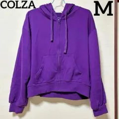 Honeys colza ハニーズ コルザ ショート丈パーカー M パープル