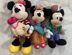 ディズニー　ミッキー　ミニー ぬいぐるみキーホルダー　3体セット