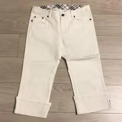 BURBERRY BLUE LABEL デニム　ジーンズ　ホワイト