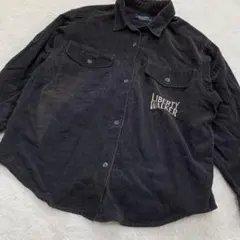 コーデュロイ　ボタン付きシャツ　【140】　古着コーデに