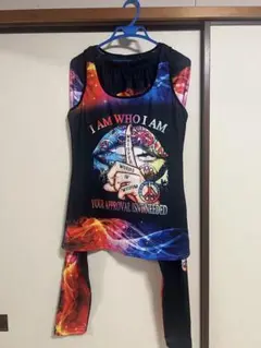 I AM WHO I AM タンクトップとレギンスセット