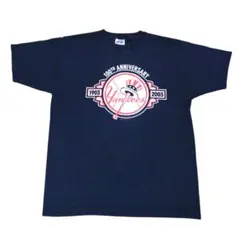 MLB ヤンキース 100周年記念 Tシャツ 2003年 夏物古着n67①