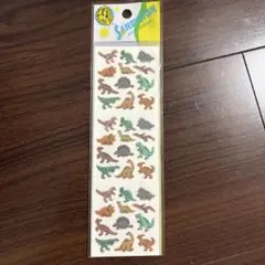 未使用　SANDYLION 恐竜シール ステッカー　ヴィンテージ　フロッキー