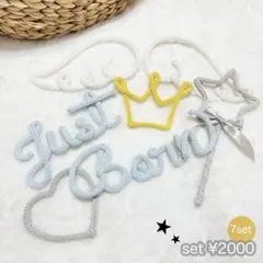 セット販売　just born ジャストボーン　ニューボーン　ウールレター　羽