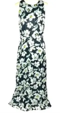 BANANA REPUBLIC 花柄ノースリーブマキシワンピース ６サイズ（M）