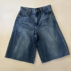 GU インディゴデニム ワイドパンツ 70cm