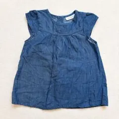 next 3-6M デニムブルーワンピース