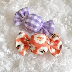 ハンドメイド☆ミニチュア　ハロウィンキャンディクッション　２個セット