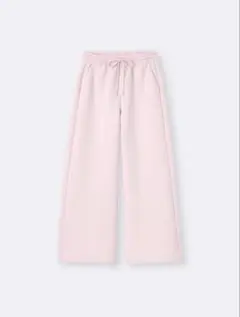 GU パフスウェットバギーパンツ M ピンク