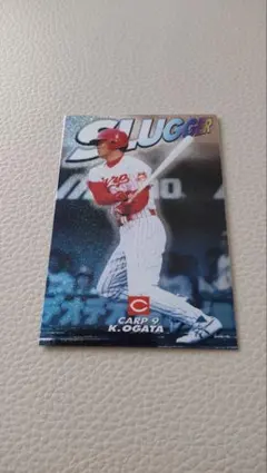 プロ野球チップス　カルビー　2004 広島カープ　緒方孝市　SLUGGER