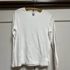 Lands' End ホワイト長袖Tシャツ　ロングTシャツ