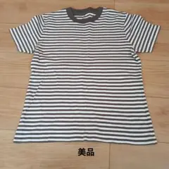 ストライプ 半袖Tシャツ Mサイズ　無印良品のサムネイル