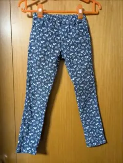 最終値下げ120cmブランシェス花柄ストレッチパンツ長ズボン