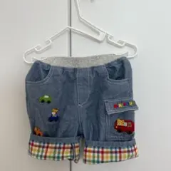 mikihouse デニムブルー パンツ