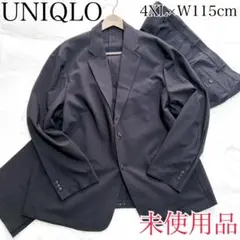 未使用品✨ ユニクロ 感動ジャケット セットアップスーツ ブラック 黒 4XL