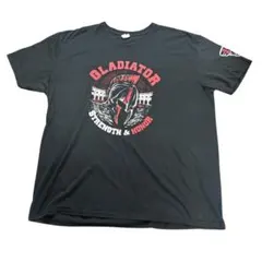 プリントTシャツ　グラディエーター　キャラクター　古着8Sa