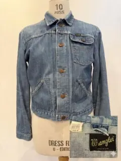 [希少]黒タグWrangler ヴィンテージ デニムジャケット USA製
