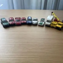 siku ミニカーセット 10台 クレーン車・パトカー付き