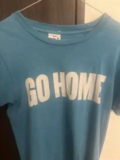 T.M.T. 青色 Tシャツ Sサイズ GO HOME
