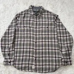 WOOLRICH ウールリッチ長袖チェックシャツ Lオーガニックコットンアメカジ