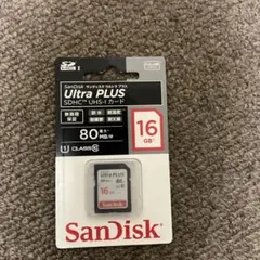 【新品】SanDisk SDHCカード 16GB Ultra PLUS