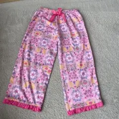 花柄ピンク長ズボン（リボン付き）