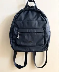 Samsonite ミニリュック バックパック 紺 メタルロゴ/チャームのサムネイル