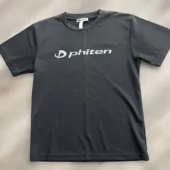 phiten ブラックバドミントンシャツ　ユニS