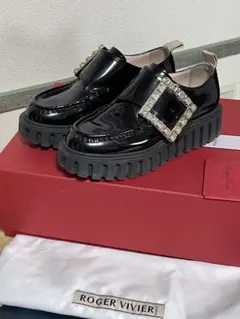 RogerVivier バックル ローファー パテントレザーシューズ 36 - メルカリ