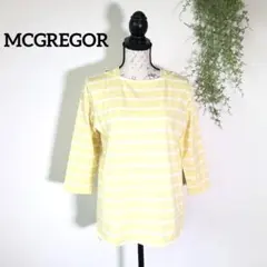 MCGREGOR マックレガー Tシャツ カットソー 黄色 ボーダー 【L】