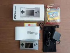 任天堂 GAMEBOYmicro ゲームボーイミクロ シルバー マリオ付きのサムネイル