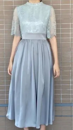 aimeracret フレアリーブドレス　結婚式