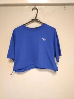 Reebok クロップド丈 半袖 Tシャツ ブルー Lのサムネイル