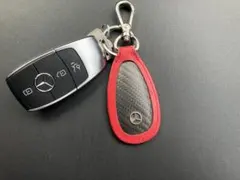 Mercedes-Benz カーボン調レッド純正キーホルダー