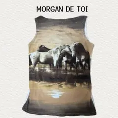 激レア　MORGAN DE TOI ホースプリント　トップス　馬柄　y2kのサムネイル
