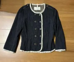 Lois CRAYON ノーカラージャケット ダークグレー