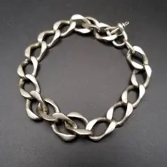 1986年 英国 ヴィンテージ マンテルチェーン 925シルバー ブレスレット