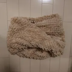 【タイムセール】ベージュ もこもこスヌード