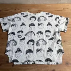 MAKE YOUR DAY 顔イラスト Tシャツ 140のサムネイル