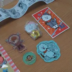 タイニータン アクリルスタンド★BT21クッキーチャーム★ステッカー RJ