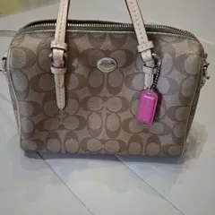 コーチ ベージュ ショルダーバッグ