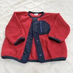 こども服　BREEZE ブリーズ　フリース　アウター　90cm 赤色